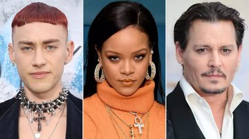 Olly Alexander (Foto: Mike Marsland / WireImage), Rihanna (Foto: Dimitrios Kamboris / Getty Images) e Johnny Depp (Foto: Jeff Spicer / Getty Images)
