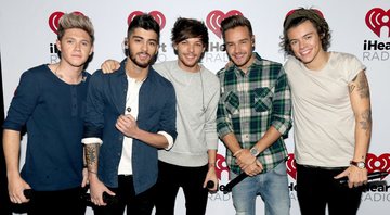 One Direction no evento de lançamento do álbum no iHeartRadio foto Christopher Polk/Getty Images for Clear Channel