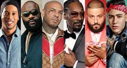 Ronaldinho Gaúcho, Rick Ross, K2Rhym, Snoop Dogg, DJ Khaled e Kevinho (Foto: Divulgação)