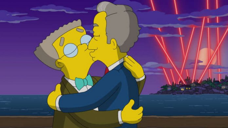Personagens Waylon Smithers e Michael De Graaf em Os Simpsons (Foto: Reprodução)