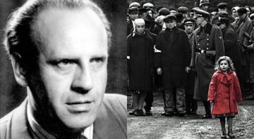 None - Oskar Schindler (Foto: The Holocaust Resource Center / Reprodução) e A Lista de Schindler (Foto: Divulgação)