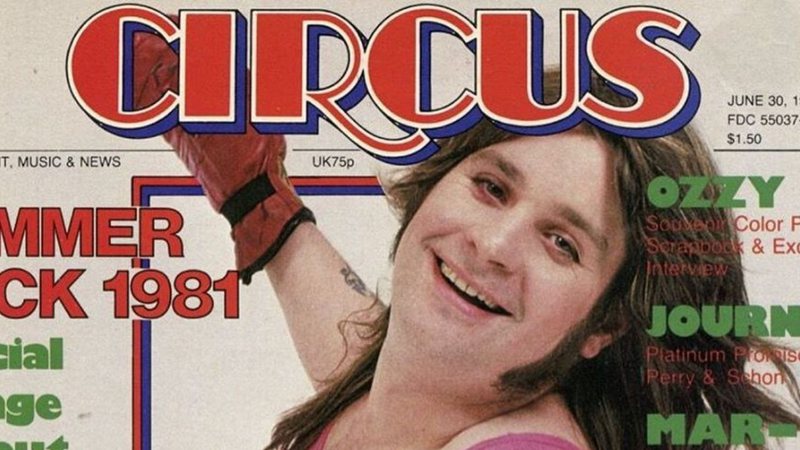 Ozzy Osbourne na Circus Magazine em 1981 (Foto: Mark Weiss/Reprodução/Instagram)