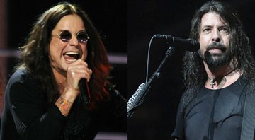 Ozzy Osbourne e Dave Grohl (Foto 1: Henny Ray Abrams | Foto 2: Greg Allen/AP)