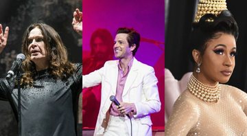 None - Ozzy Osbourne, Brandon Flower, Cardi B (Foto: Amy Harris / Jordan Strauss Invision / AP)