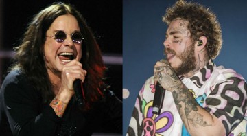 None - Ozzy Osbourne e Post Malone (Foto 1: Henny Ray Abrams/AP | Foto 2: Mila Maluhy)