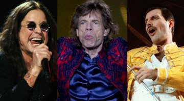 None - Ozzy Osbourne, Mick Jagger e Freddie Mercury (Foto 1: Henny Ray Abrams/AP/ Foto 2: Eduardo Verdugo / AP/ Foto 3: AP)