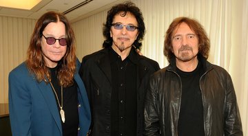 Ozzy Osbourne, Tony Iommi e Geezer Butler, do Black Sabbath (Foto: Frank Micelotta / Invision / AP)