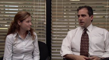 None - Pam e Michael, personagens de The Office (Foto: Reprodução)
