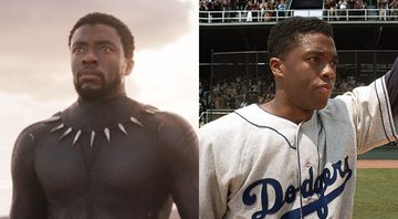 None - Chadwick Boseman em Pantera Negra e 42 - A História De Uma Lenda (Fotos: Reprodução)