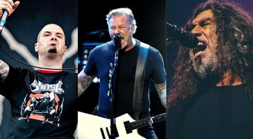 None - Phil Anselmo (Foto: Chris Pizzello / AP)/ James Hetfield, vocalista do Metallica (Foto: Kevin Winter/Getty Images)/ Tom Araya, vocalista e baixista do Slayer no show em São Paulo (Foto: Stephan Solon/Move Concerts )/
