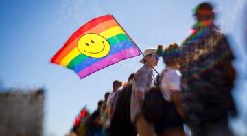 None - Parada do Orgulho LGBTQ+ em Brighton, na Inglaterra  (Foto: Tristan Fewings / Getty Images)