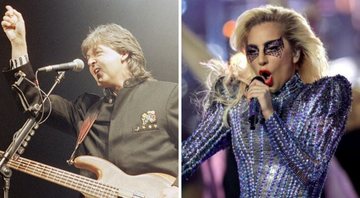 Paul McCartney (Foto: Tim Sharp / AP) e Lady Gaga se apresenta no Superbowl Halftime Show 2017 (Foto: Ronald Martinez/Getty Images)