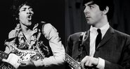 Montagem com Jimi Hendrix (Foto: Bruce Fleming / AP) e Paul McCartney (Foto: AP)