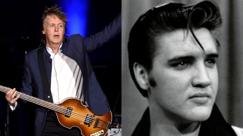 Paul McCartney (Foto: Reprodução / Kevin Winter / Getty Images) e Elvis Presley (Foto: Divulgação)