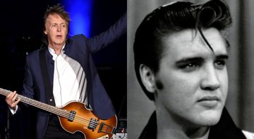 None - Paul McCartney (Foto: Reprodução / Kevin Winter / Getty Images) e Elvis Presley (Foto: Divulgação)