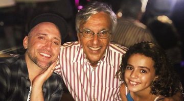 Paulo Gustavo, Caetano Veloso e Rosa, neta do cantor (Foto: reprodução/Instagram)