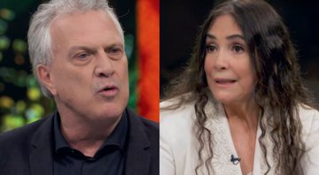 Pedro Bial e Regina Duarte no programa Conversa Com Bial em 2019 (Foto: Reprodução/Globoplay)