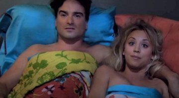 Leonard(Johnny Galecki) e Penny(Kaley Cuoco) em The Big Bang Theory (Foto: reprodução)