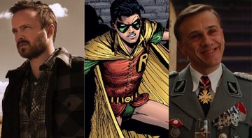 Jesse Pinkman (Foto: Divulgação/AMC), Robin de Dick Grayson (Foto: Reprodução/DC Comics) e Hans Landa (Foto: Reprodução/Universal Studios)