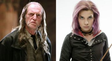 None - David Bradley e Natalia Tena em Harry Potter (Foto: Reprodução)
