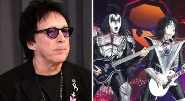 Peter Criss (Foto: Mike Pont/Getty Images for AWXI) e Gene Simmons, Thommy Thayer e Paul Stanley (Foto:Sebastian Willnow/ Picture Alliance/ DPA/AP Images)
