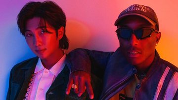 RM, do BTS, e Pharrell Williams (Foto: Mason Poole for Rolling Stone)