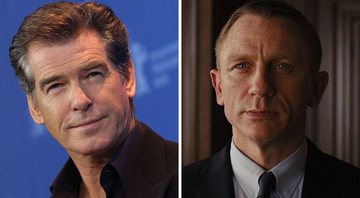 None - Pierce Brosnan (Foto: Sean Gallup/Getty Images) | Daniel Craig no trailer de 007 - Sem Tempo Para Morrer (Foto: Reprodução/YouTube)
