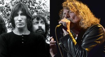 Pink Floyd e Robert Plant (Foto 1: Divulgação/ Foto 2: Anthony Behar / SIPA via AP)
