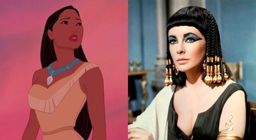 Pocahontas(1995) e Cleópatra(1963) (Foto: Reprodução)