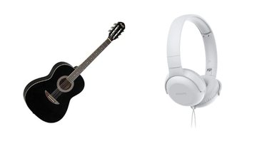Caixa de som, violão, fone de ouvido e mais para presentear a pessoa especial - Reprodução/Amazon