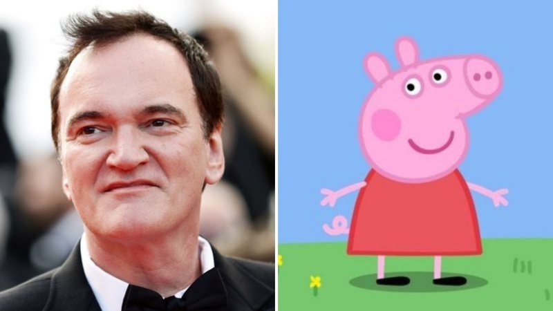 Quentin Tarantino (Foto: Vittorio Zunino Celotto/Getty Images) e Peppa Pig (Foto: Divulgação)