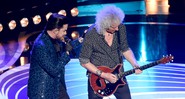 Adam Lambert e Brian May, do Queen, se apresentando no Oscar 2019 (Foto: Chris Pizzello/Invision/AP)
