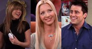 Rachel, Phoebe e Joey (Foto 1: Reprodução/ Foto 2: Reprodução/ Foto 3: Reprodução)