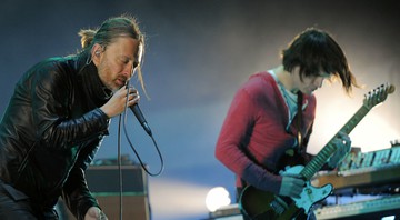 None - Thom Yorke e Jonny Greenwood, do Radiohead (Foto:AP Photo/Chris Pizzello)
