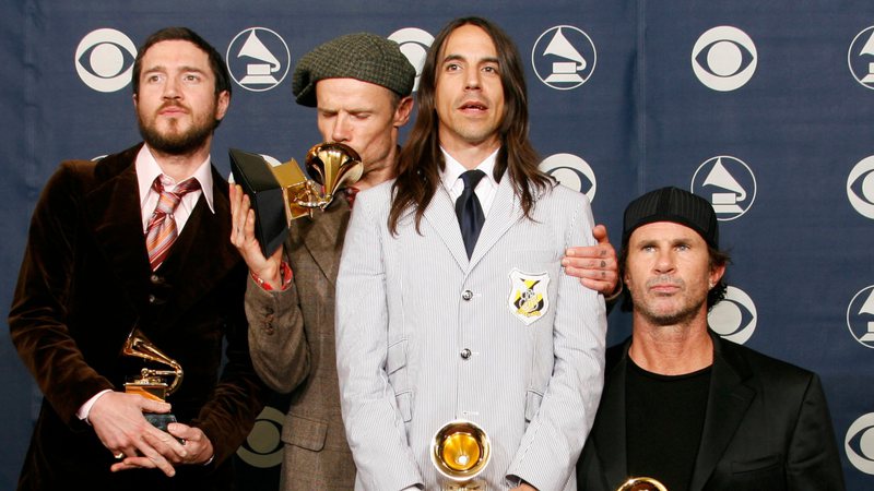 John Frusciante, Flea, Anthony Kiedis e Chad Smith (Foto: Kevork Djansezian via AP Images)