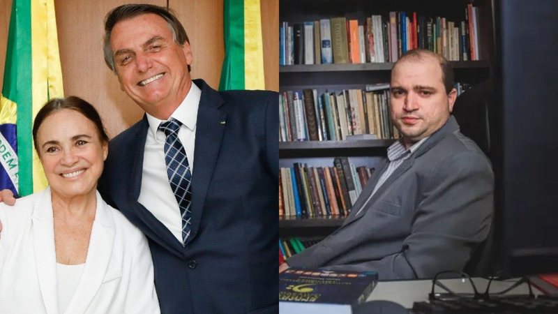 Regina Duarte, nova secretária geral da cultura, e presidente Jair Bolsonaro (Foto 1: Reprodução / Instagram) e Dante Mantovani, ex-presidente da Funarte (Foto 2: