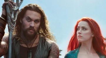 Jason Momoa e Amber Heard em Aquaman (foto: Reprodução/ Warner)