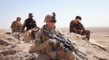 Soldados norte-americanos no Afeganistão em 2014 (Foto: Scott Olson/Getty Images)