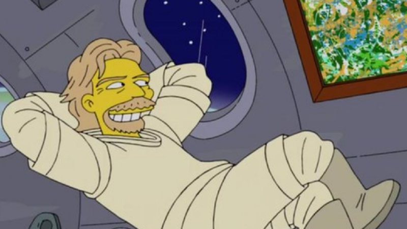 Richard Branson em Os Simpsons (Foto: Reprodução/Twitter)