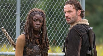 None - Rick (Andrew Lincoln) e Michonne (Danai Gurira) em The Walking Dead (Foto: Divulgação/ Fox)