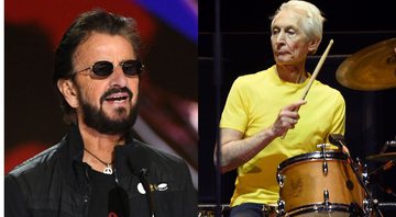 None - Ringo Starr no Grarmy 2021 (Kevin Winter/Getty Images for The Recording Academy)/ Charlie Watts (Foto: Kevin Winter/Getty Images)