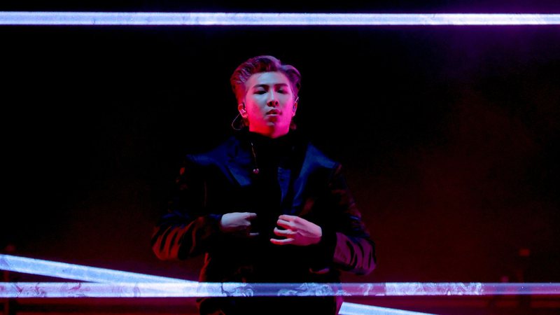 RM do BTS no Grammy (Foto Rich Fury / Getty Images)