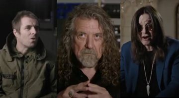 Liam Gallagher, Robert Plant e Ozzy Osbourne em Rockfield: The Studio on the Farm (Foto: reprodução/vídeo)