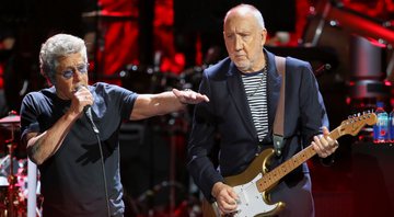 None - Roger Daltrey e Pete Townshend se apresentam com The Who durante o Moving On, em 2019 (Foto: Robb Cohen / Invision / AP / File)
