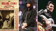 Rolling Stones (Foto: Divulgação), Eminem (Foto: Kevin C. Cox / Getty Images) e Elvis Presley (Foto: NBC)