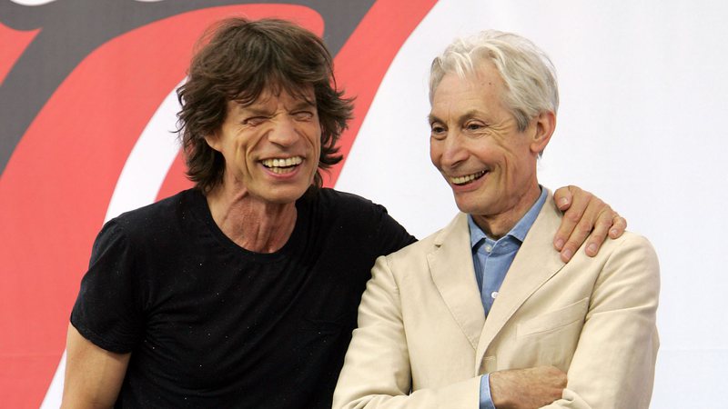 Mick Jagger e Charlie Watts (Fotos: Scott Gries)