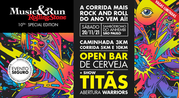 Pôster oficial da 10ª ROLLING STONE MUSIC & RUN – SÃO PAULO