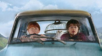 Rupert Grint e Daniel Radcliffe em Harry Potter e Câmara Secreta (Foto: Reprodução /Twitter)