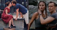 Scarlett Johasson e Chris Evans em O Diário de Uma Babá e Brie Larson e Tom Hiddleston em Kong: A Ilha da Caveira (Fotos: Reprodução/Twitter)
