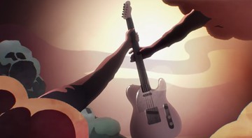 Imagem Em animação, Jimmy Page conta origem mística de sua guitarra espelhada